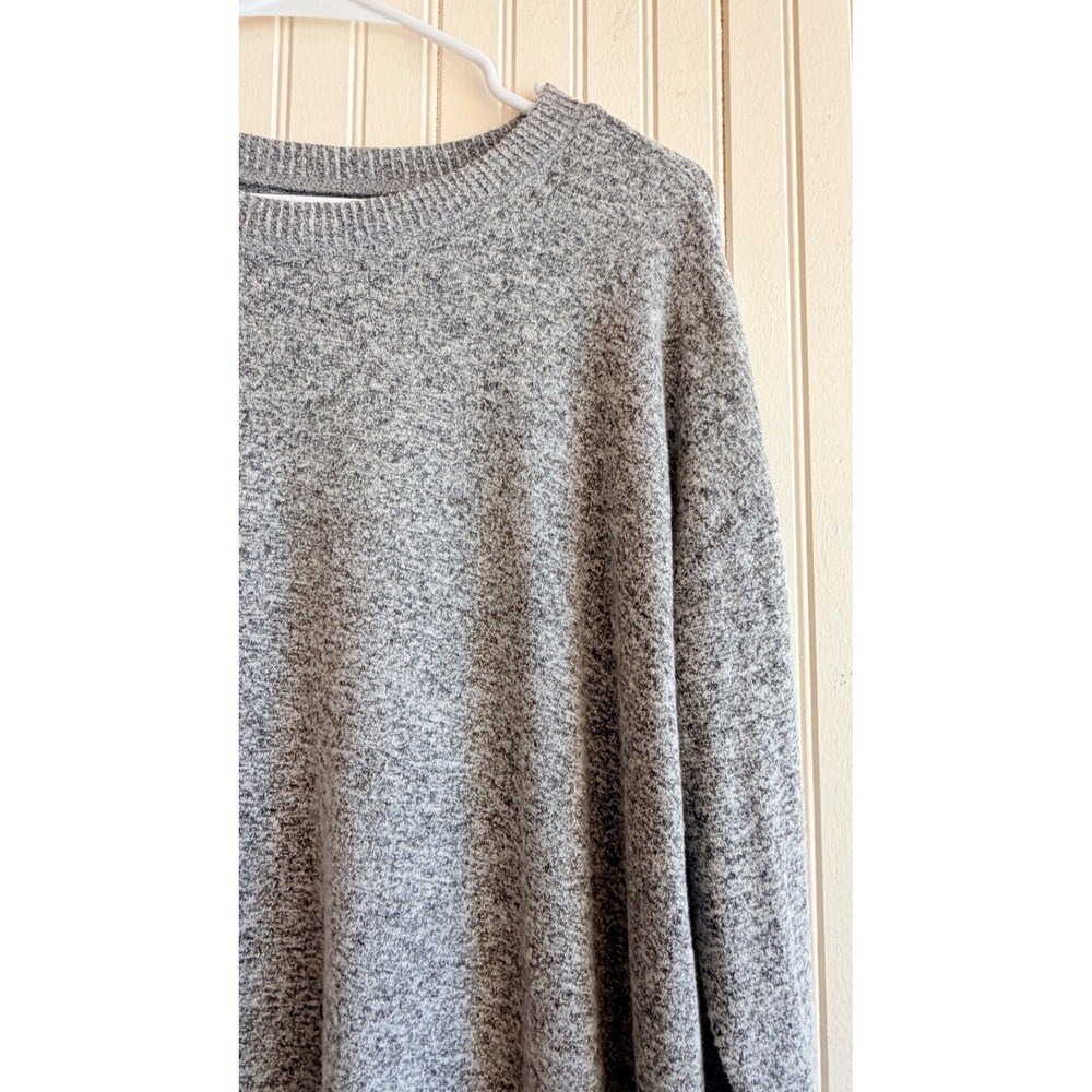 Lucky Brand Womens Heathered Grey Long Sleeve Crewneck Knit Sweater Large - Picture 10 of 10